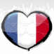 Foot: Drapeau coeur fran�ais