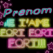 "Je t'aime fort fort fort" n�on