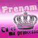 "Tu es ma princesse" couronne rose