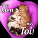 Deux chatons "trop bien avec toi!"