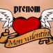 Tatouage vintage "Mon valentin"