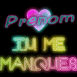 "Tu me manques" n�on multicolore
