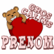 Ourson et coeur "Gros c�lins"