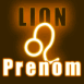 N�on zodiaque lion