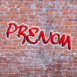 Tag sur mur de briques