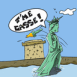 Statue de la libert� se casse