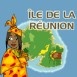 DOM: Ile de la R�union, carte avec titre et femme m�tis