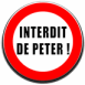 Panneau "Interdit de p�ter"
