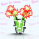 Fleurs en lettrages "Bonne f�te maman"