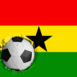 Ghana: Drapeau et ballon encastr�